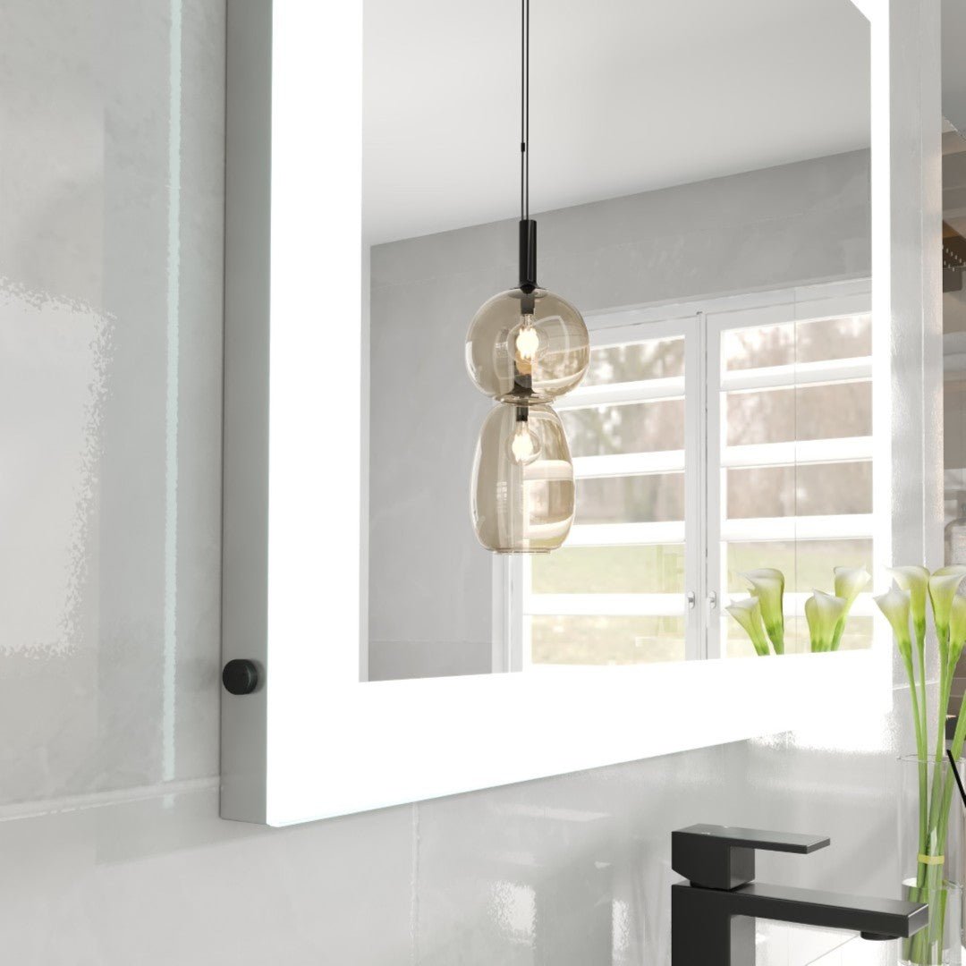 Eviva Frame 35" x 24" Rectangular Frameless Mirror - Mirror by Eviva