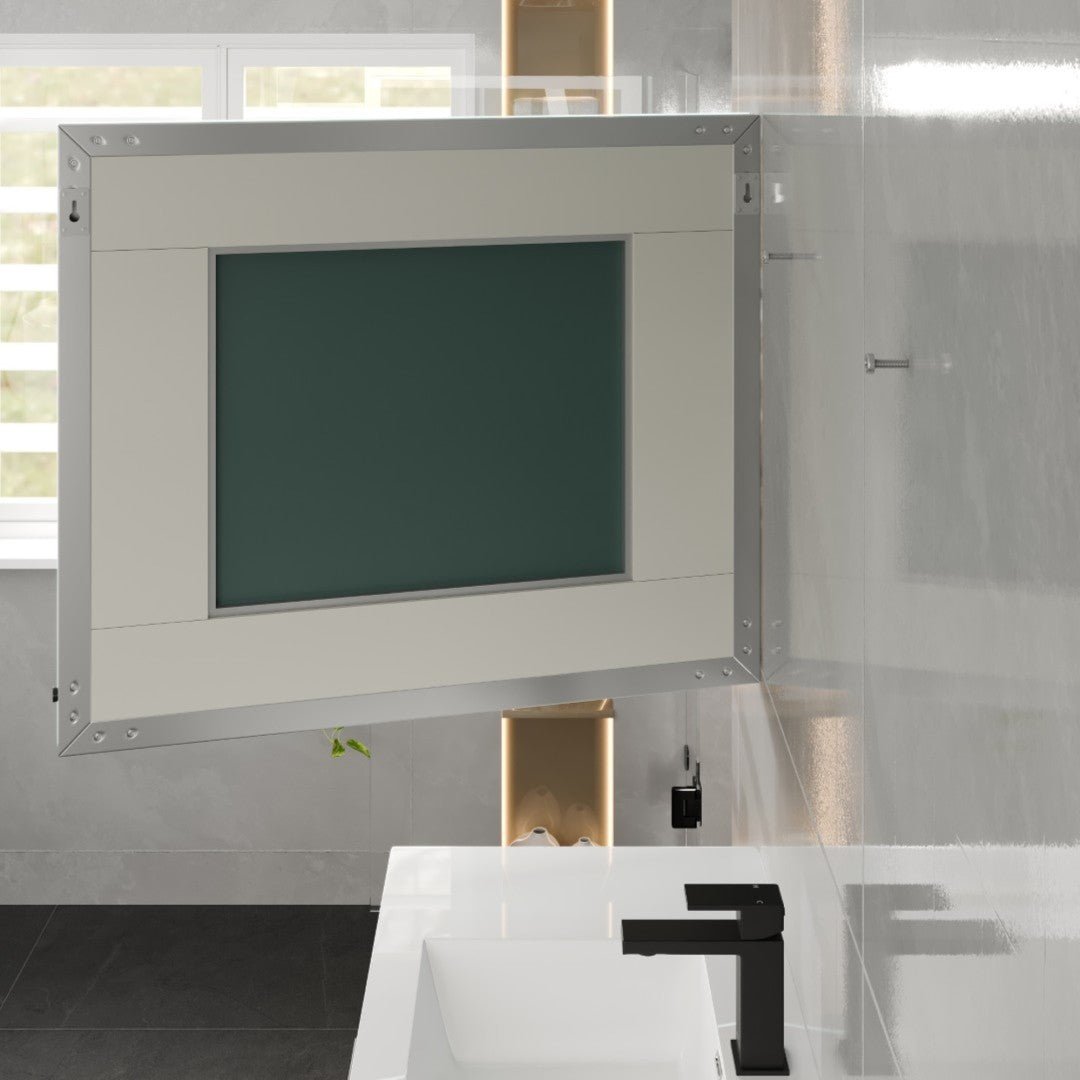 Eviva Frame 35" x 24" Rectangular Frameless Mirror - Mirror by Eviva