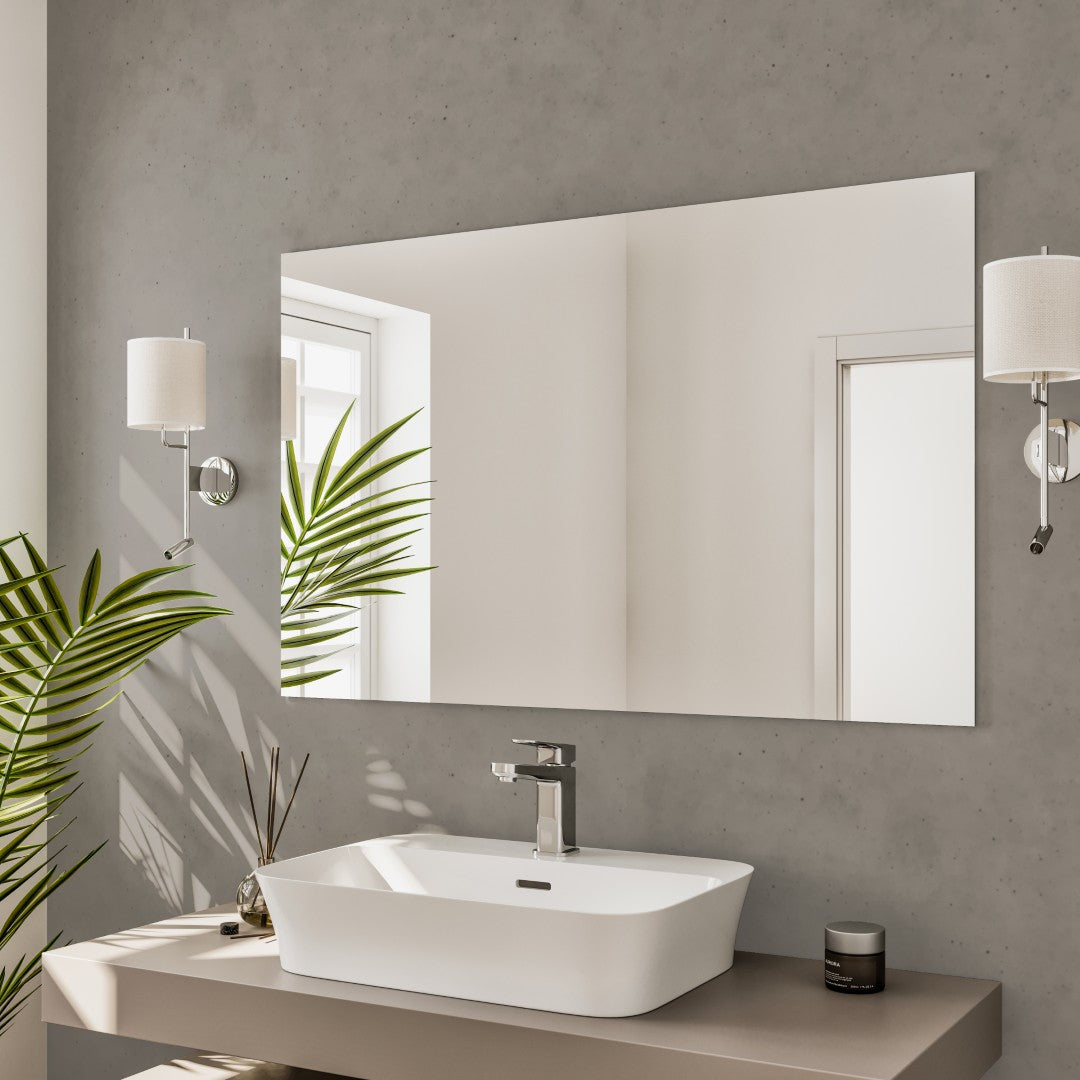 Eviva Sleek 39" x 30" Rectangular Frameless Mirror