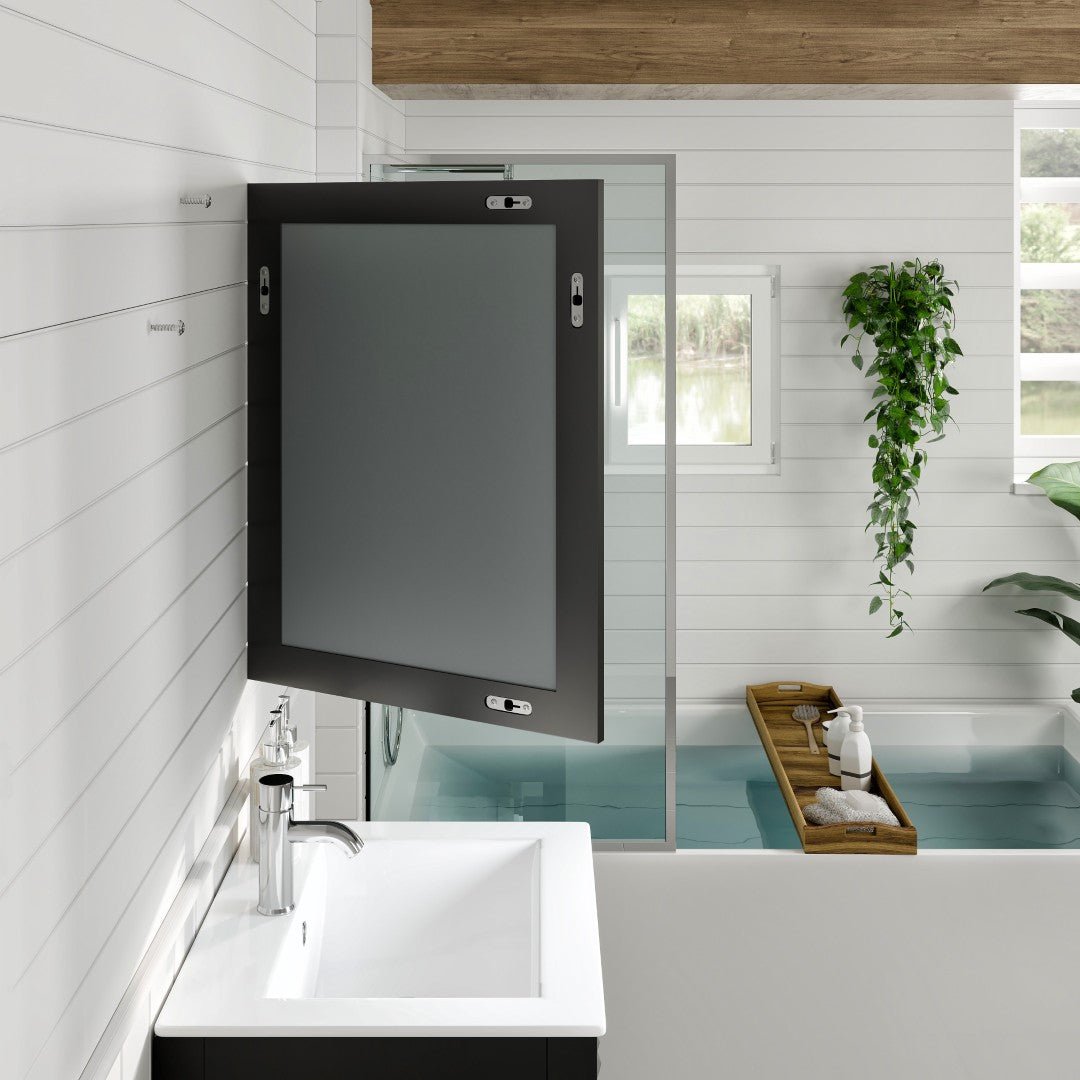 Eviva Aberdeen 24" x 30" Rectangular Espresso Wooden Framed Mirror - Mirror by Eviva