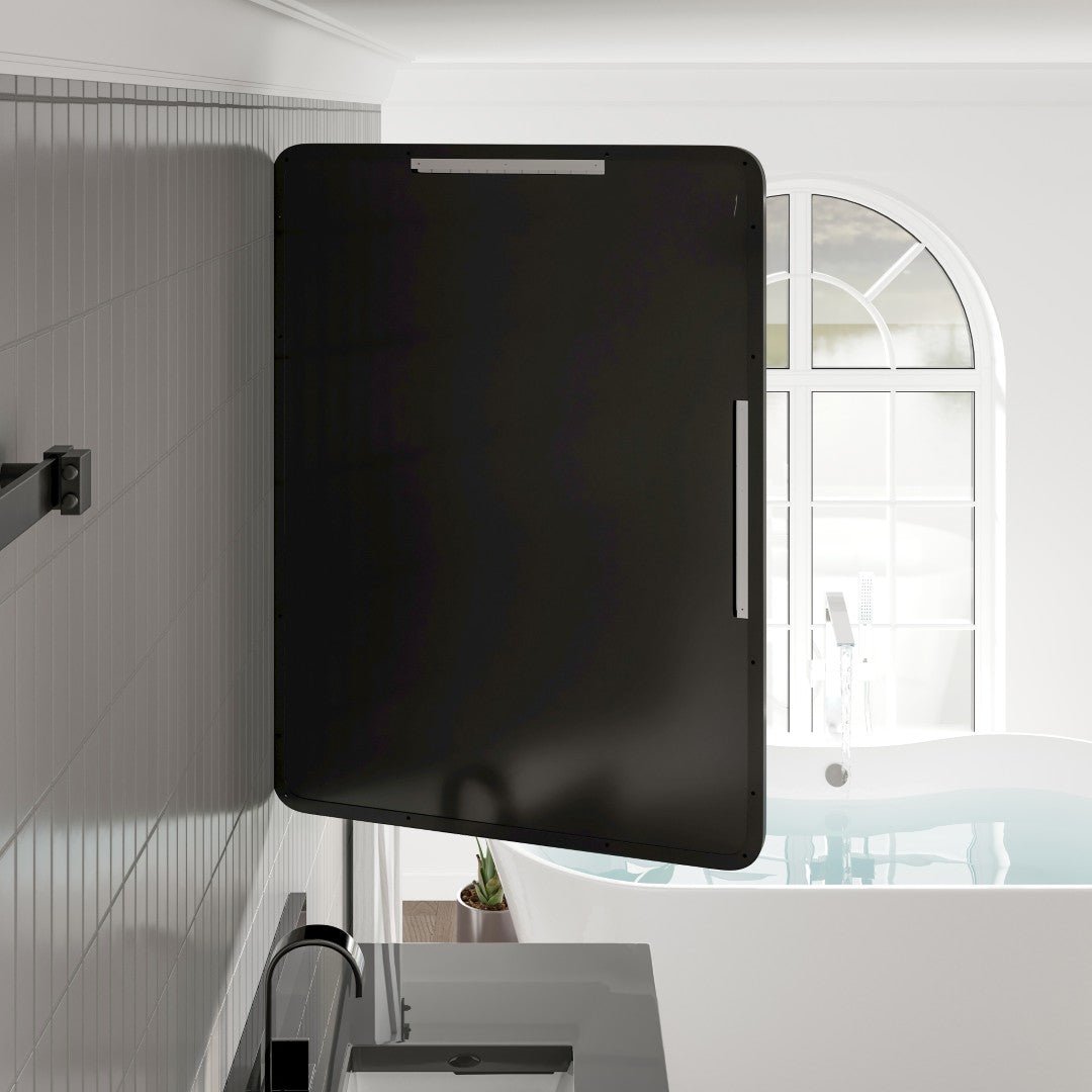 Eviva Harmony 36" x 48" Rectangular Black Metal Framed Mirror - Mirror by Eviva