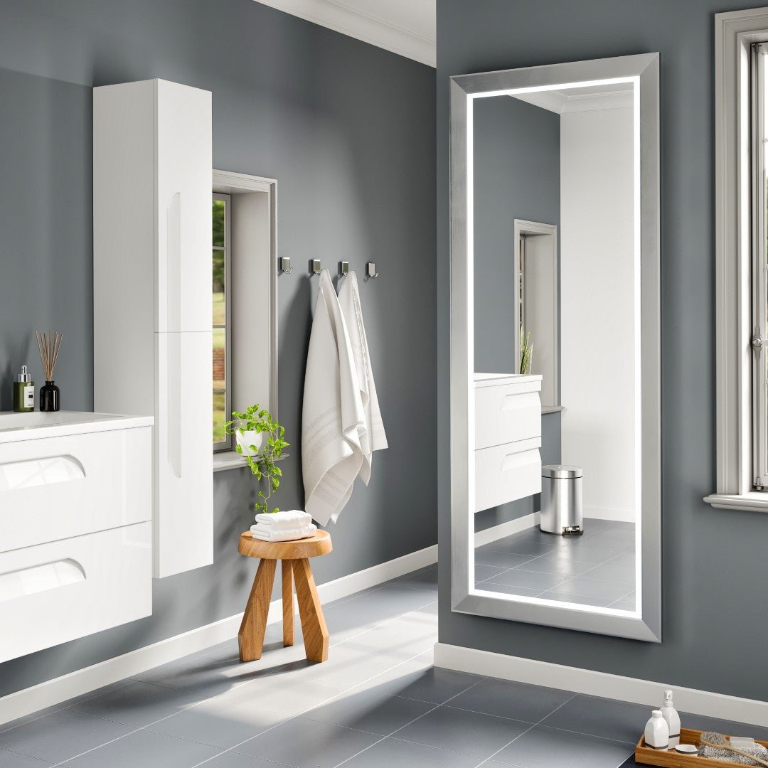 Eviva Sofy 24" x 67" Rectangular Aluminum Aluminum Framed Mirror - Mirror by Eviva