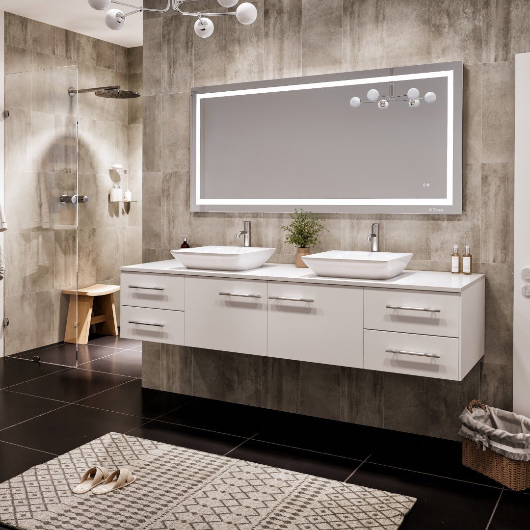 Eviva Glow 60" x 28" Rectangular Frameless Mirror - Mirror by Eviva