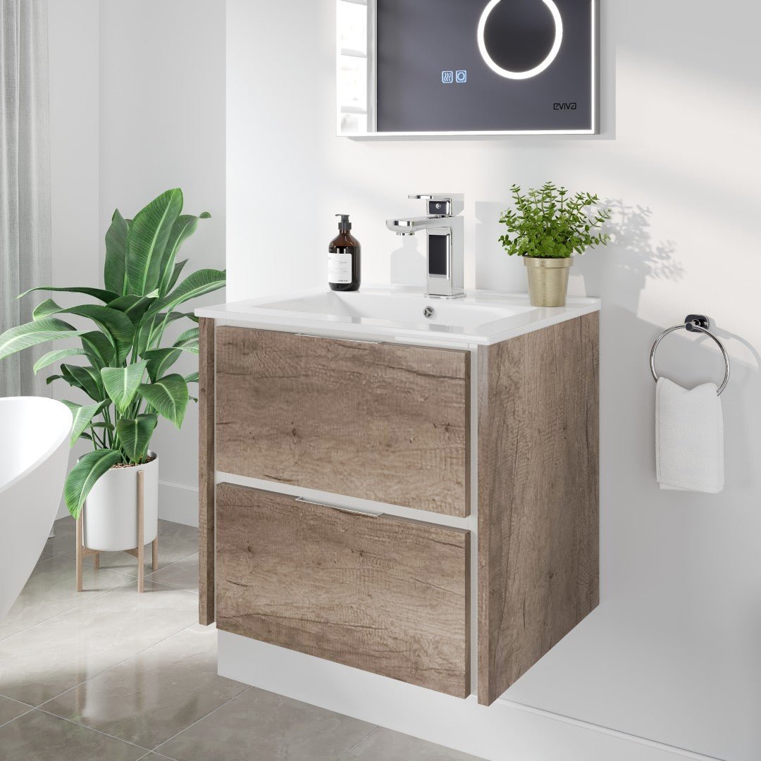 Eviva Lux Single - Handle Waterfall Single - Hole Bathroom Faucet with Deckplate Included in Chrome - Bathroom Faucet by Eviva