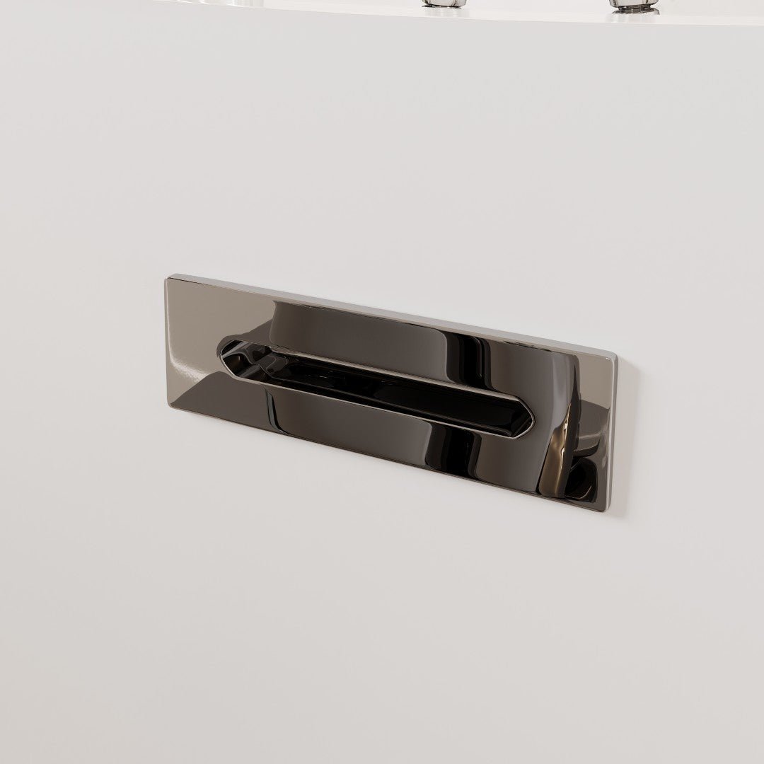 Eviva Bella 67" Glossy White Acrylic Slipper Freestanding Bathtub - Bathtub by Eviva
