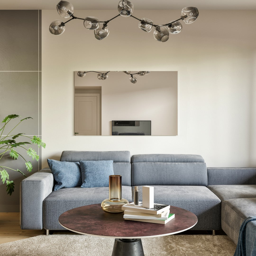 Eviva Sleek 48" x 30" Rectangular Frameless Mirror