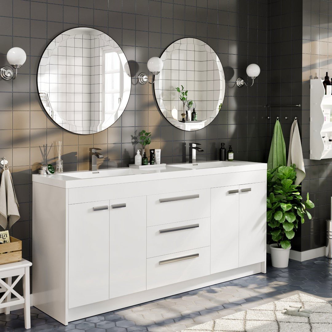 Eviva Round 36" Frameless Mirror with Bevel Edge - Mirror by Eviva