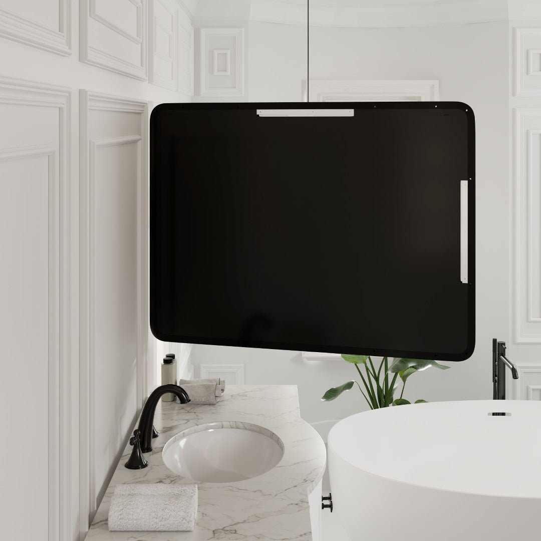 Eviva Harmony 36" x 48" Rectangular Black Metal Framed Mirror - Mirror by Eviva