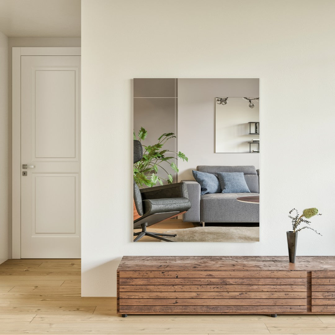 Eviva Sleek 39" x 30" Rectangular Frameless Mirror