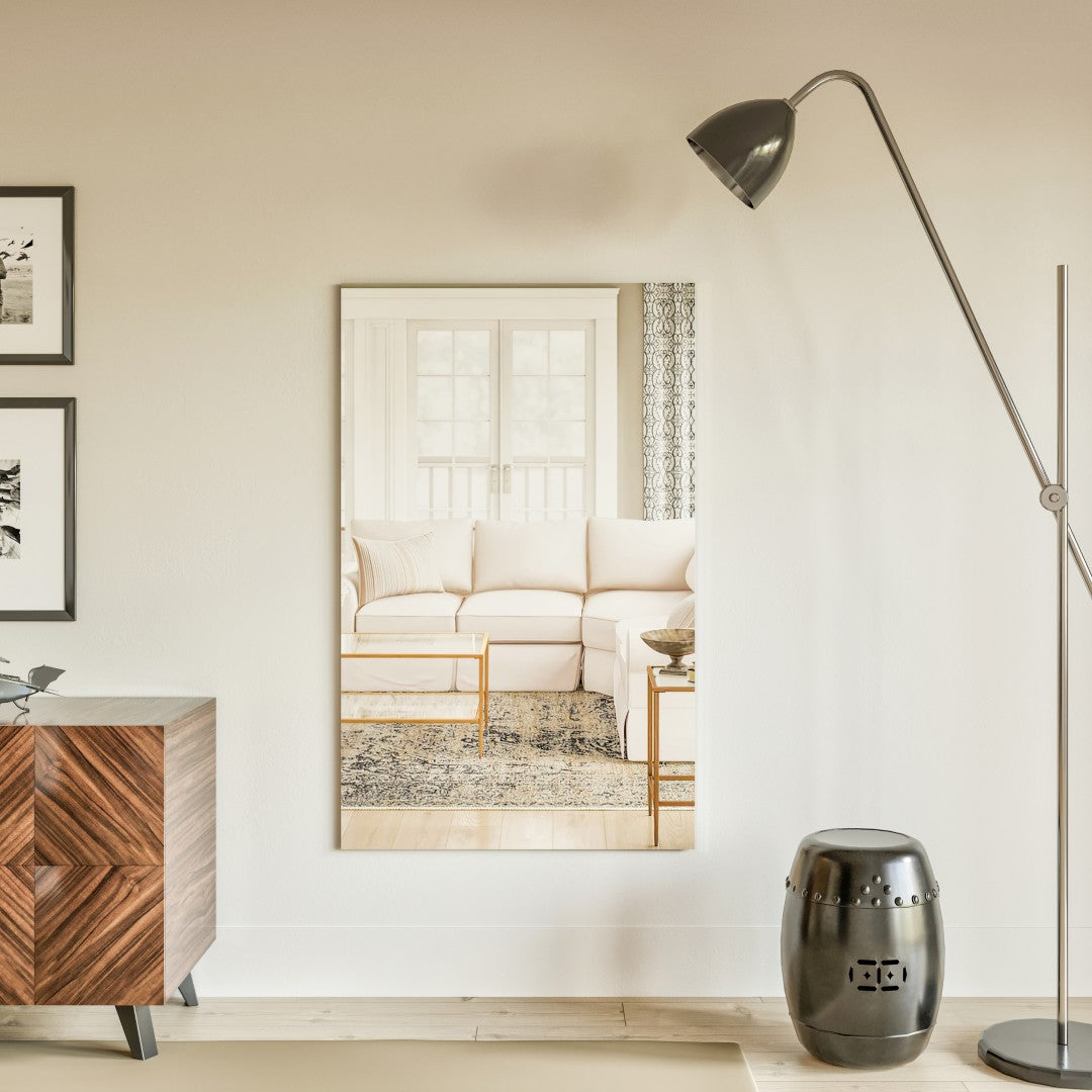 Eviva Sleek 48" x 30" Rectangular Frameless Mirror