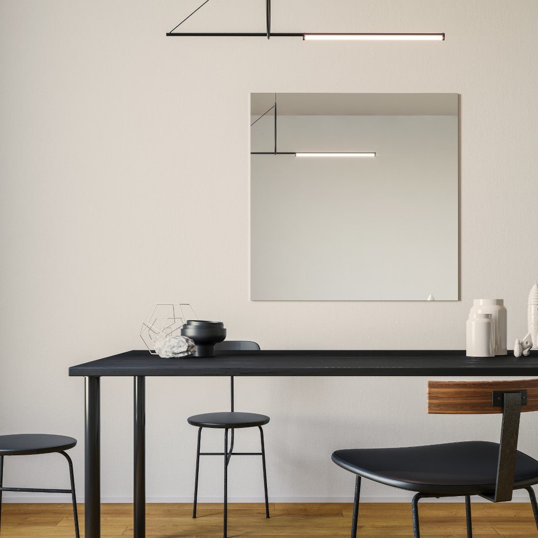 Eviva Sleek 30" x 30" Square Frameless Mirror - Mirror by Eviva