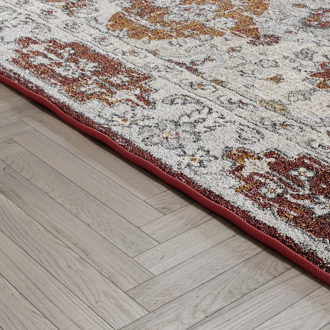 Eviva Mosaic 5' x 7' Damask Multicolor Rug - Rug by Eviva