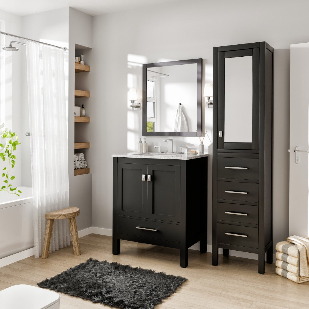 Eviva Aberdeen 30 in. Espresso Bathroom Vanity