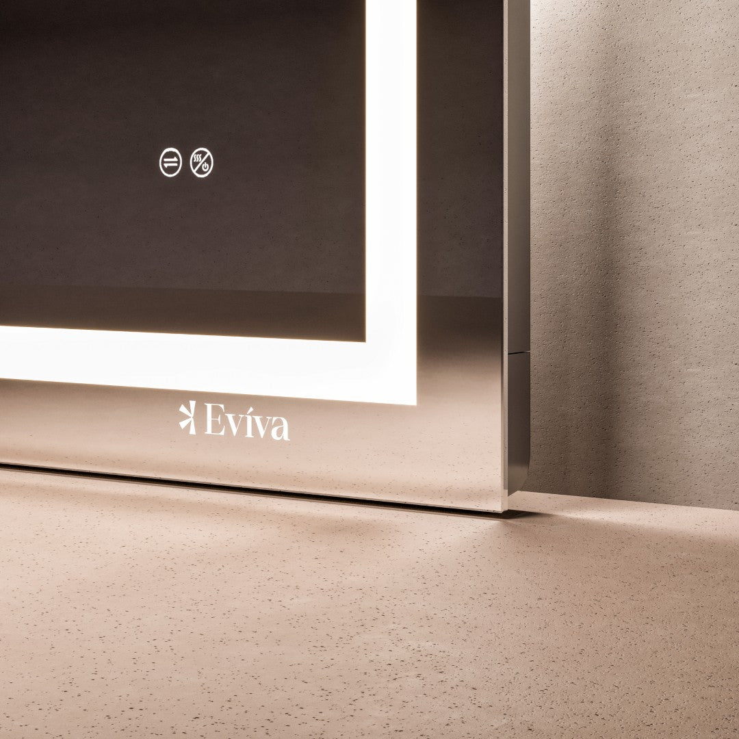Eviva Glow 48" x 32" Rectangular Frameless Mirror