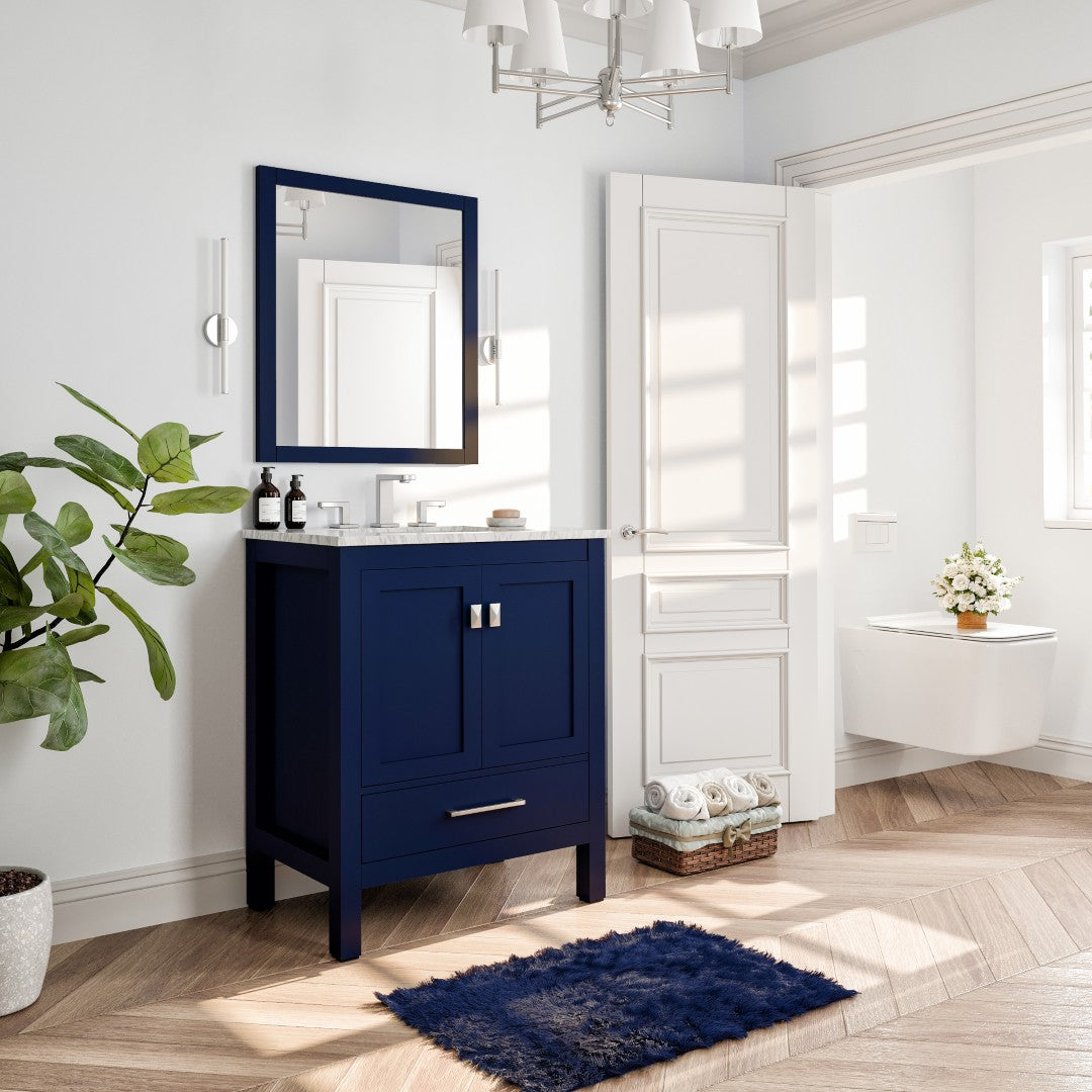 Eviva Aberdeen 24 in. Transitional Blue Bathroom Vanity