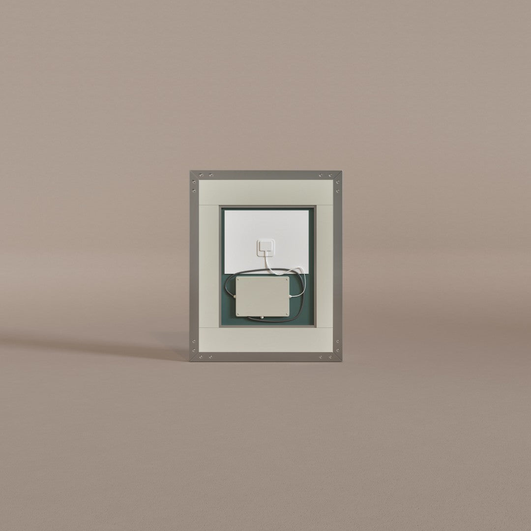 Eviva Illuminate 24" x 30" Rectangular Chrome Aluminum Framed Mirror