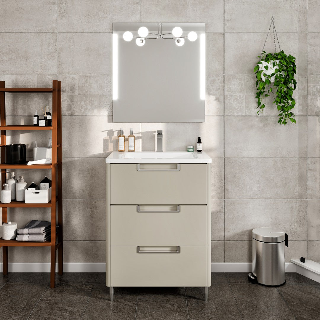 Marbella 32 in. Gray Single Sink Bath Vanity with Acrylic Top and Integrated Sink