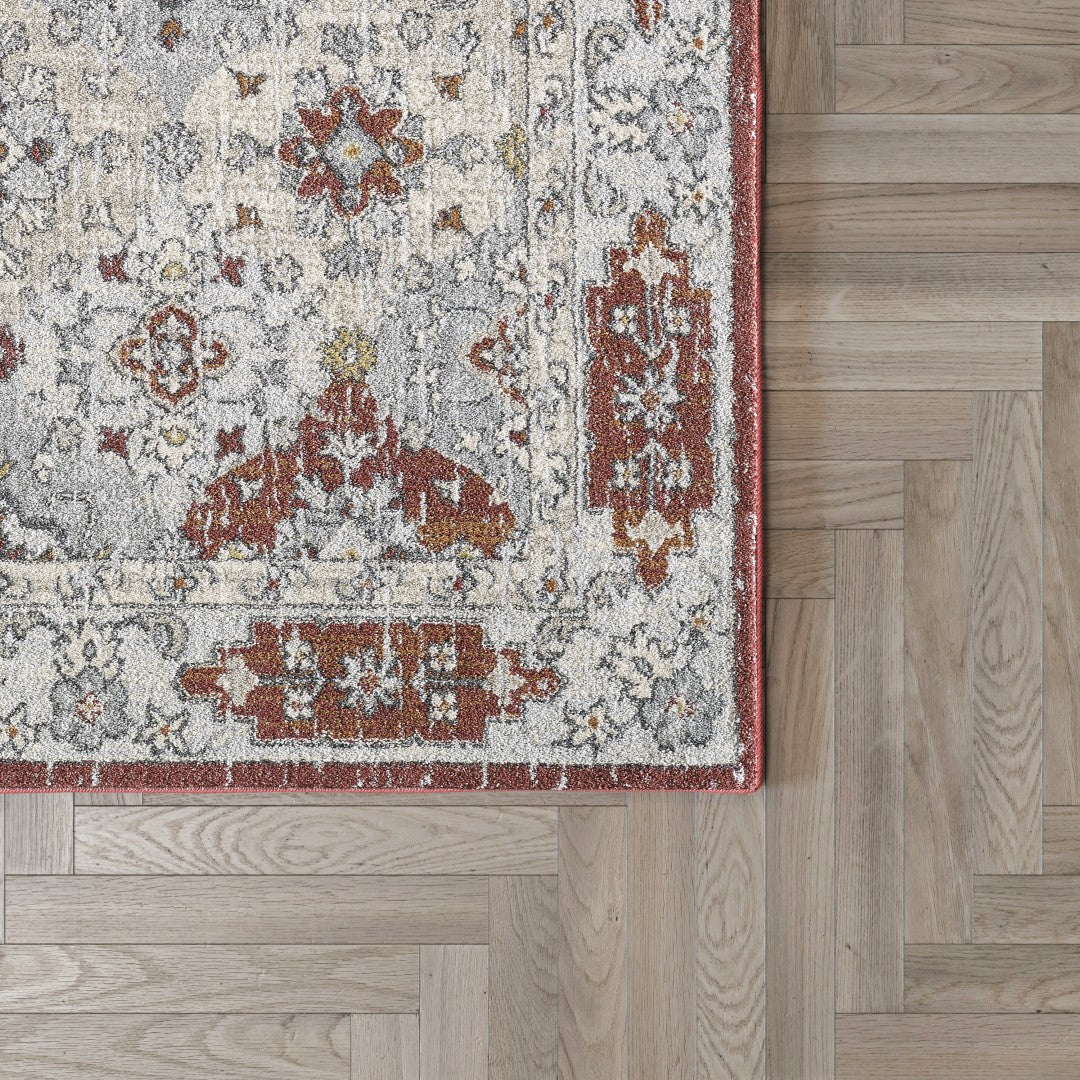 Eviva Mosaic 3' x 5' Damask Multicolor Rug