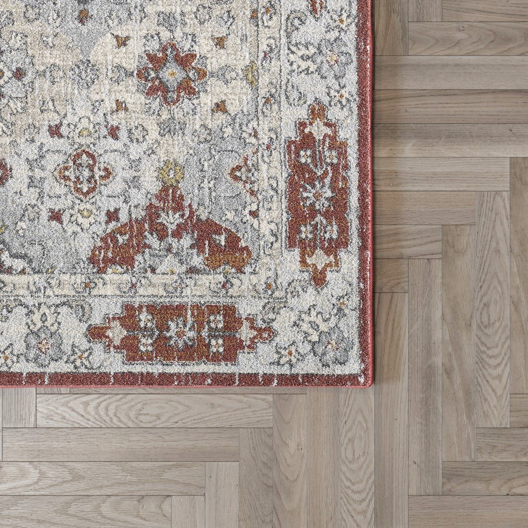 Eviva Mosaic 3' x 5' Damask Multicolor Rug - Rug by Eviva