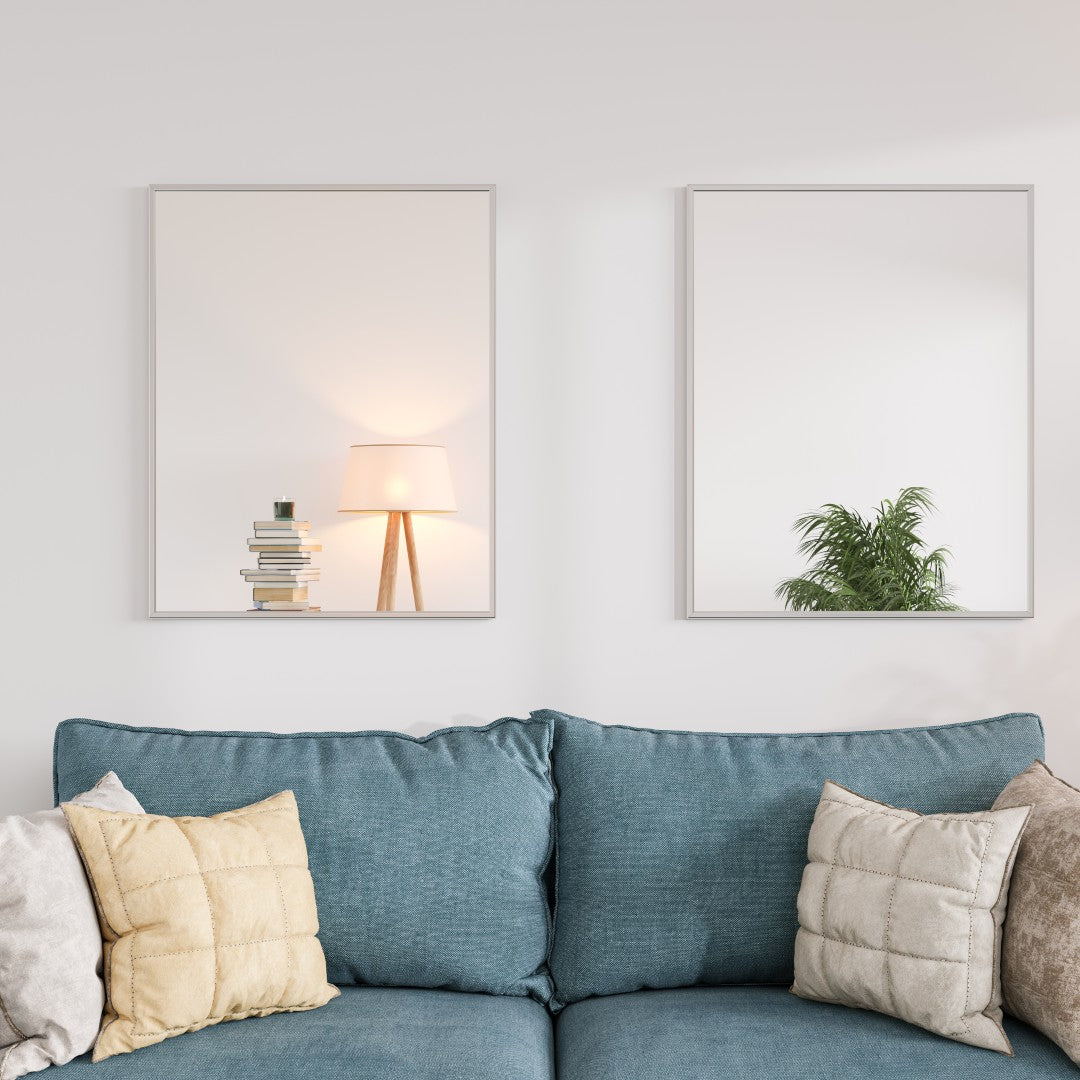 Eviva Vista 24" x 30" Rectangular Brushed Nickel Metal Framed Mirror