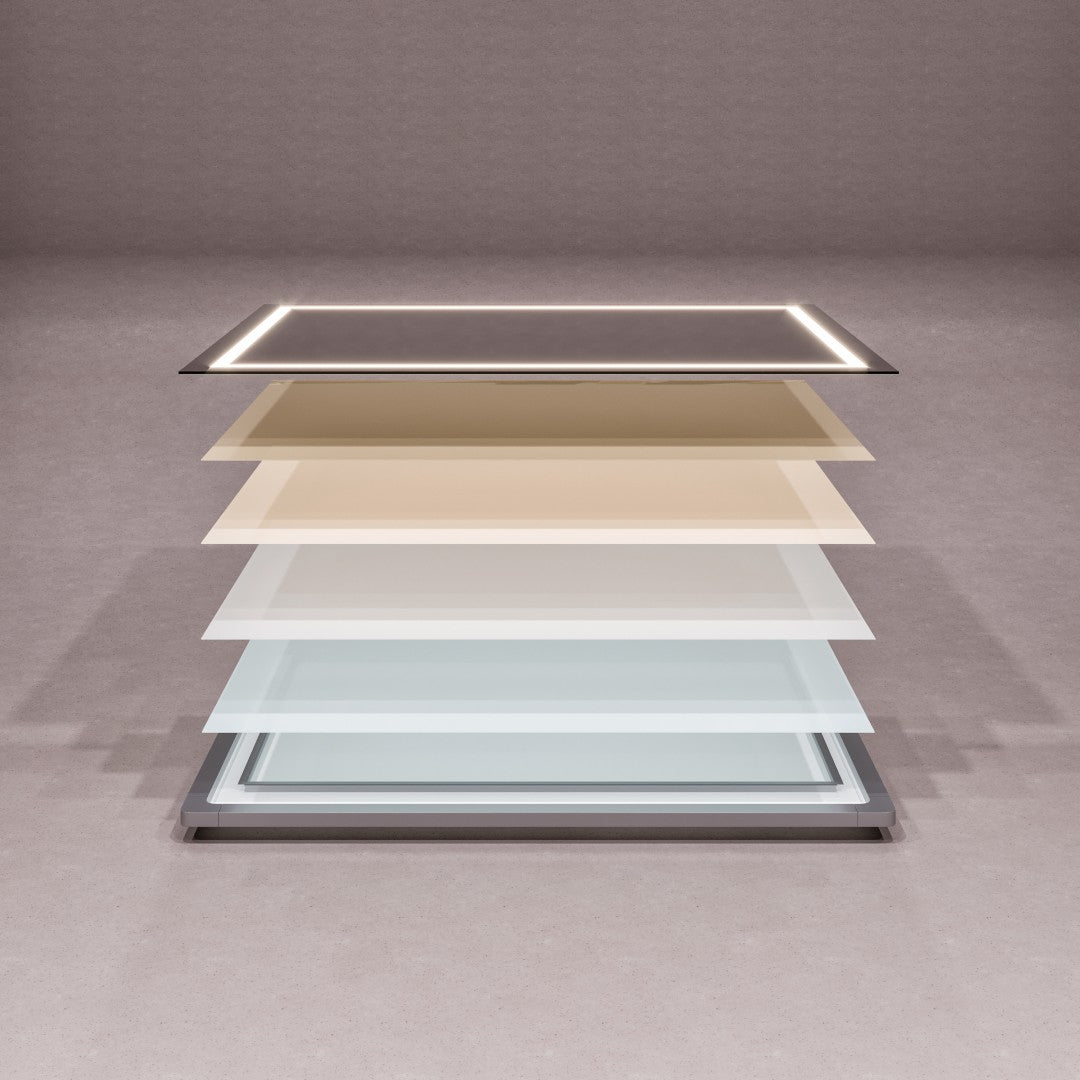 Eviva Glow 48" x 36" Rectangular Frameless Mirror