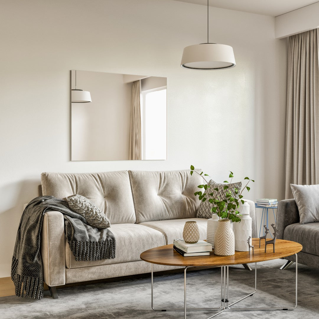 Eviva Sleek 36" x 30" Rectangular Frameless Mirror