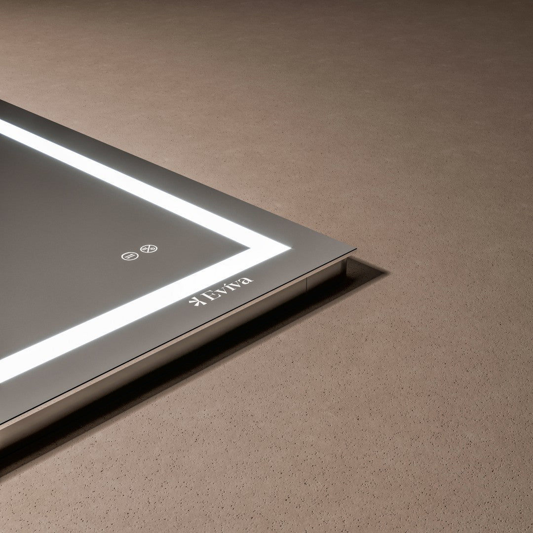Eviva Glow 40" x 32" Rectangular Frameless Mirror