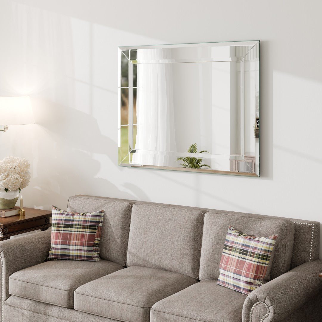 Eviva Mona 31" x 24" Rectangular Frameless Mirror - Mirror by Eviva