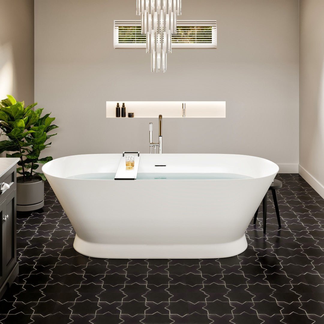 Eviva Princess 60" Glossy White Acrylic Freestanding Bathtub - Bathtub by Eviva