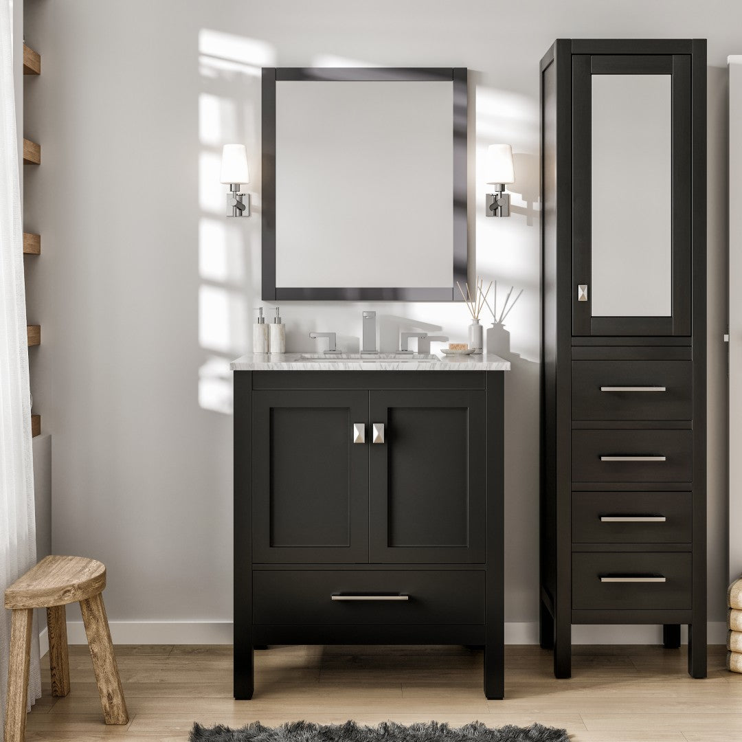 Eviva Aberdeen 30 in. Espresso Bathroom Vanity