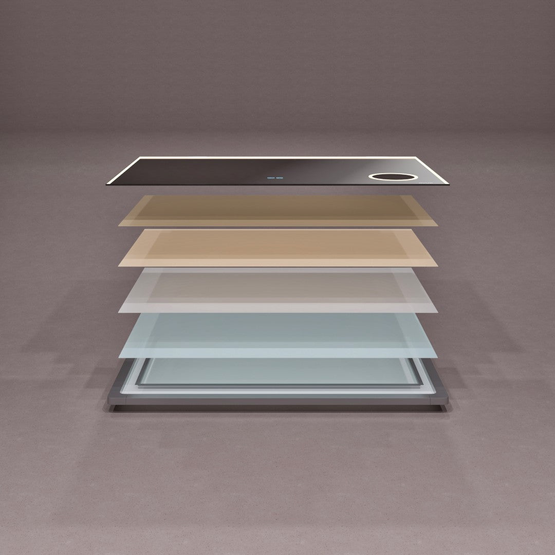 Eviva Illuminate 42" x 30" Rectangular Chrome Aluminum Framed Mirror