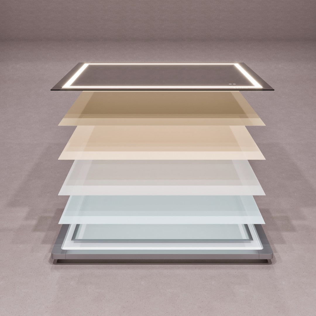 Eviva Glow 40" x 32" Rectangular Frameless Mirror
