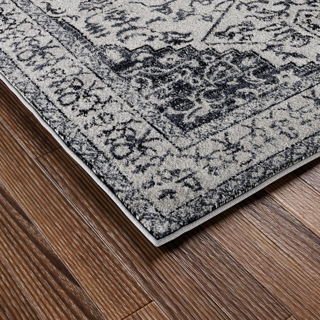 Eviva Venus 3' x 5' Geometric Blue/Cream Rug - Rug by Eviva