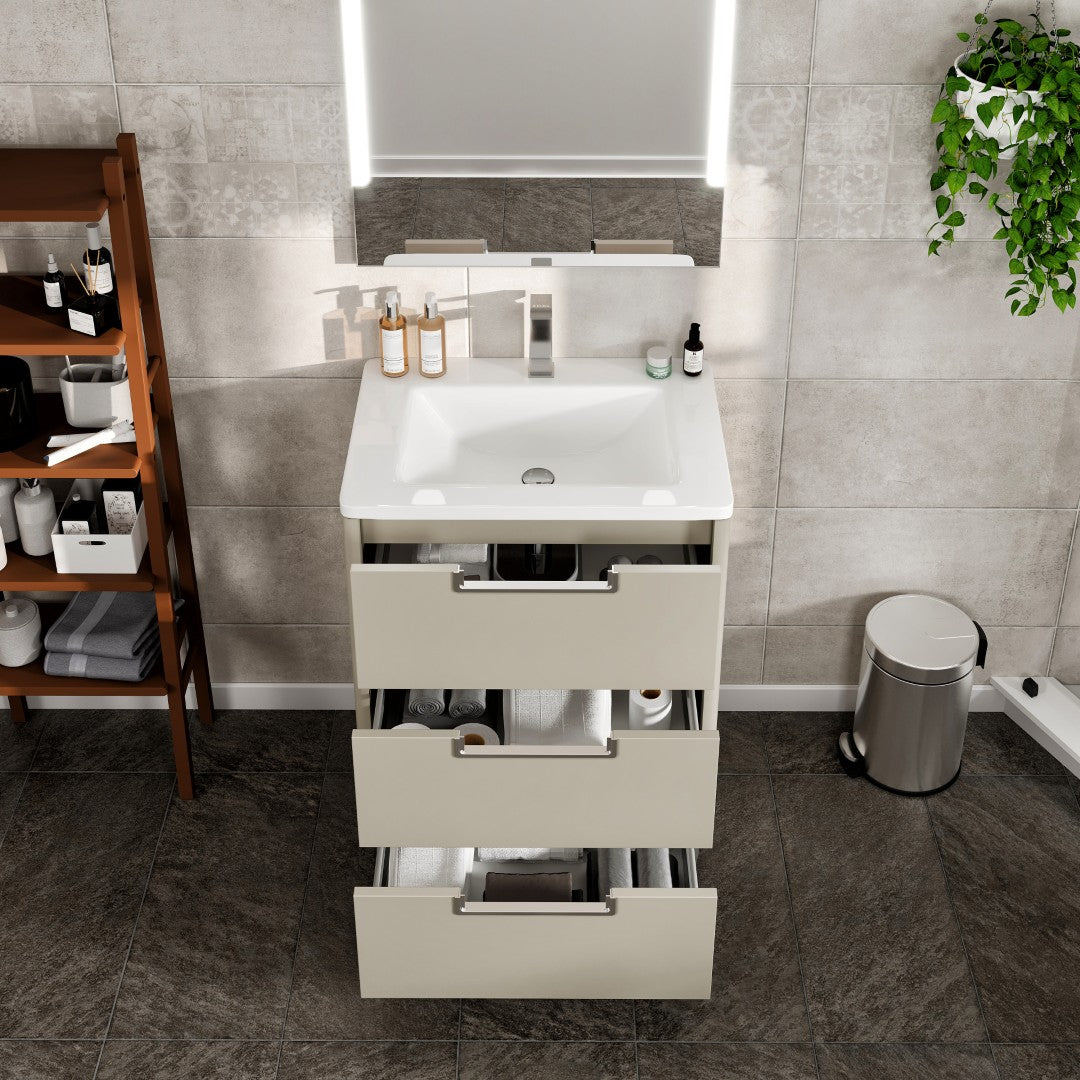 Marbella 32 in. Gray Single Sink Bath Vanity with Acrylic Top and Integrated Sink