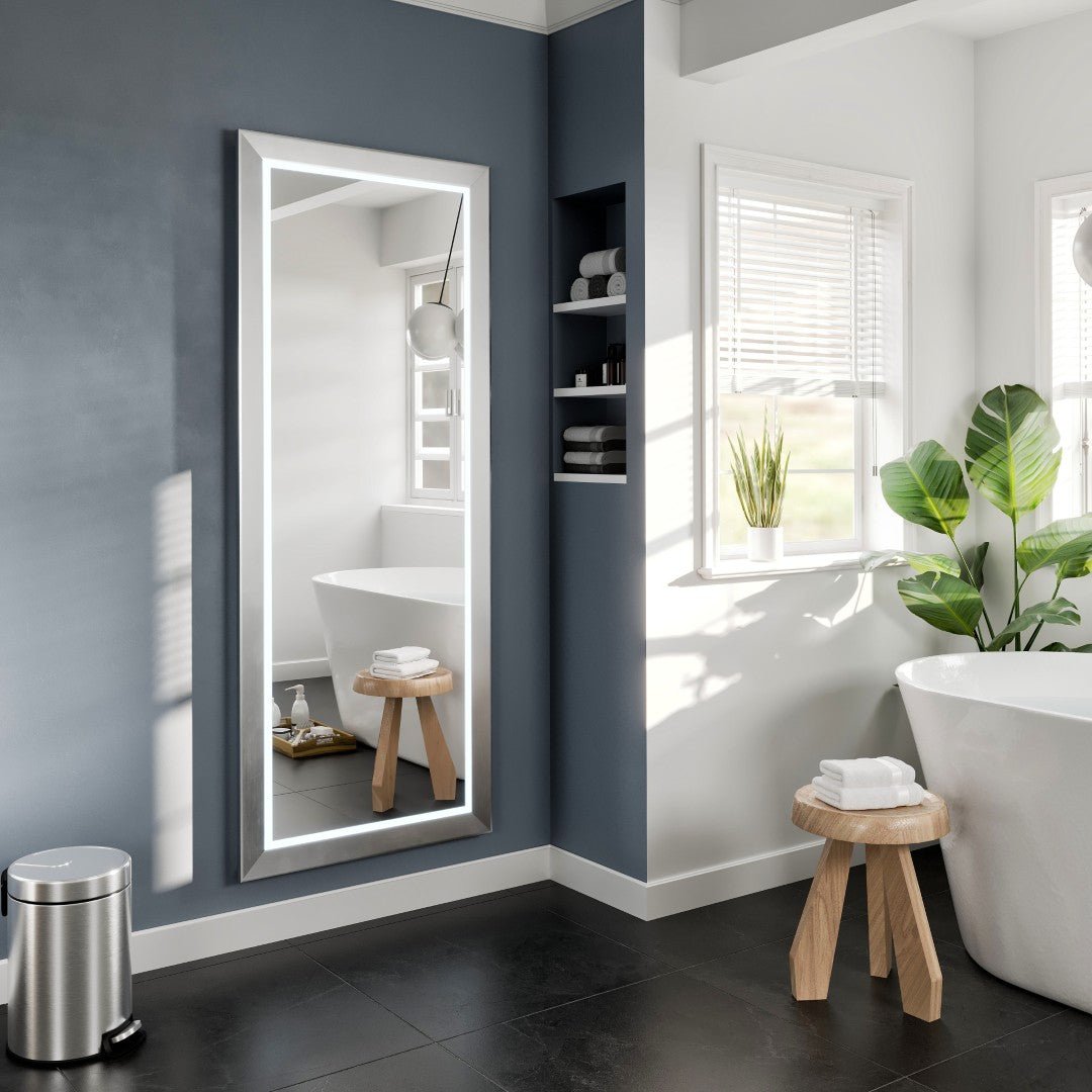 Eviva Sofy 24" x 67" Rectangular Aluminum Aluminum Framed Mirror - Mirror by Eviva