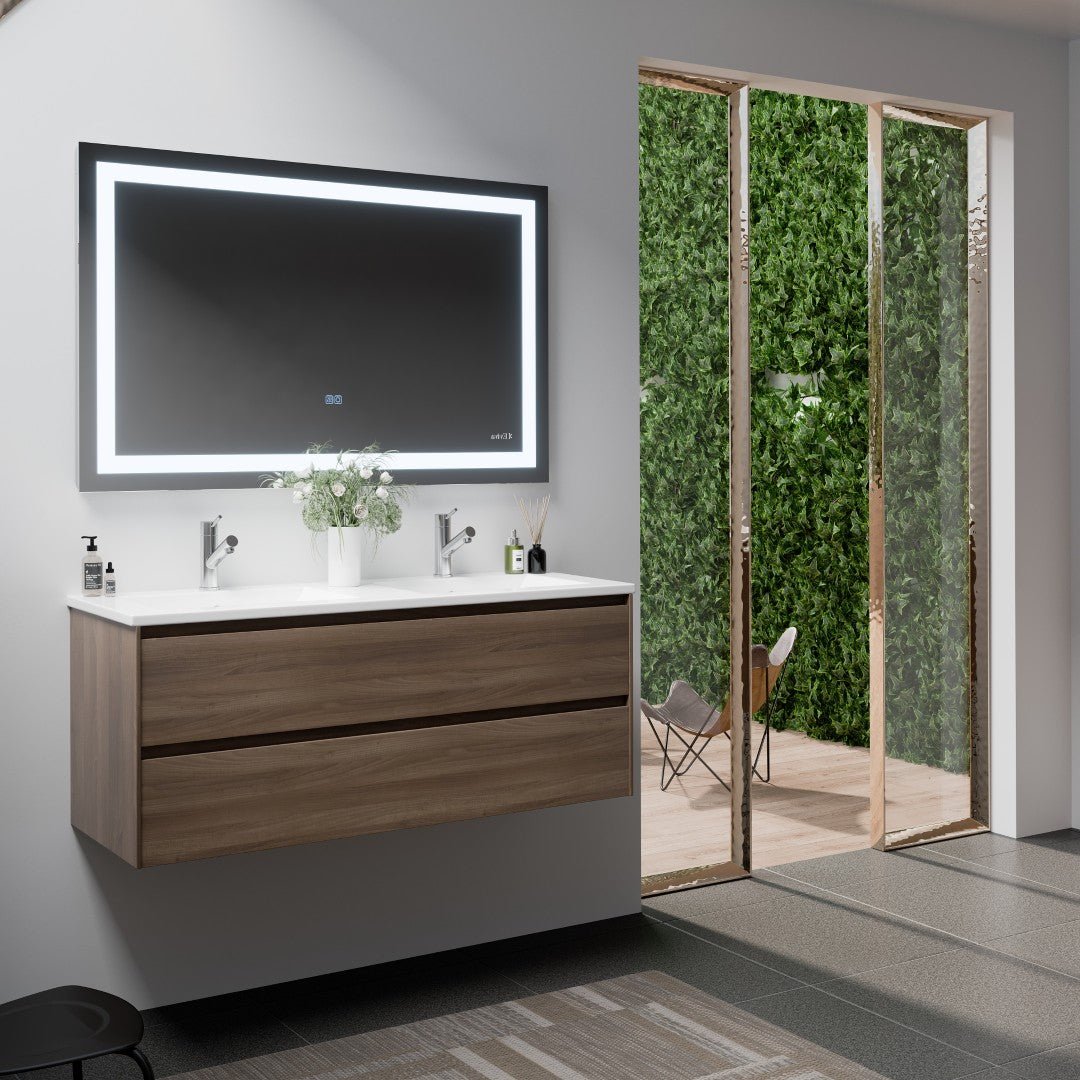 Eviva Lite 48" x 30" Rectangular Frameless Mirror - Mirror by Eviva