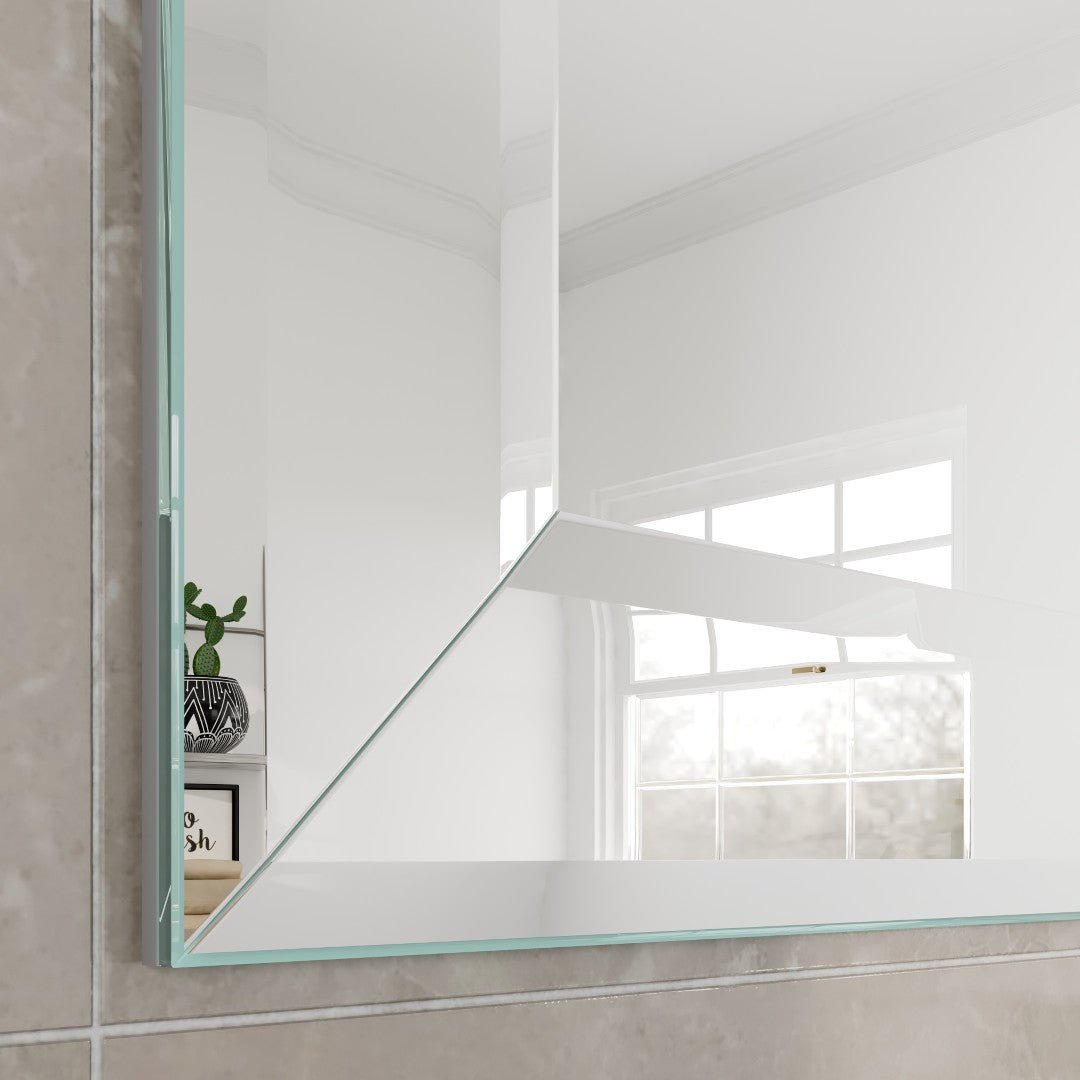 Eviva Mona 31" x 24" Rectangular Frameless Mirror - Mirror by Eviva