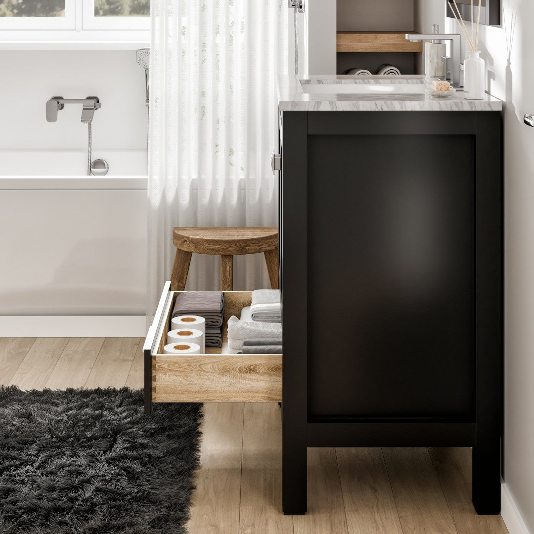 Eviva Aberdeen 30 in. Espresso Bathroom Vanity