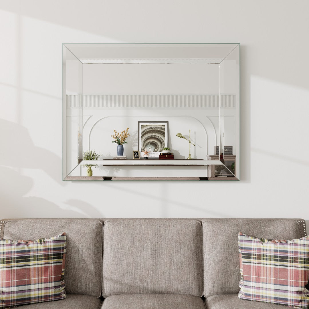 Eviva Mona 31" x 24" Rectangular Frameless Mirror