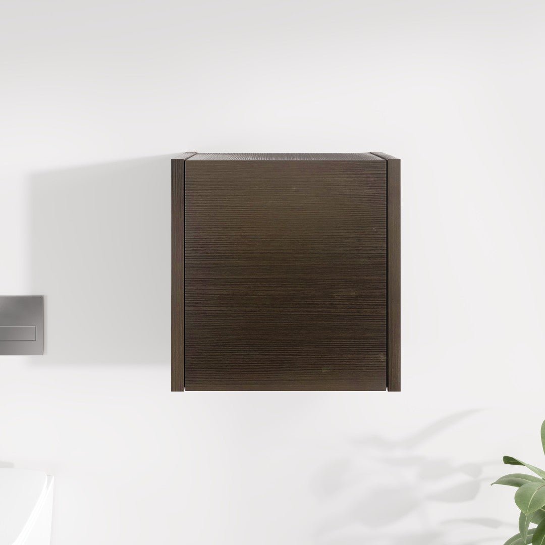 Eviva Libra 14 in. W x 7 in. D Wenge Wall Mounted Linen Cabinet - Bathroom Cabinet by Eviva