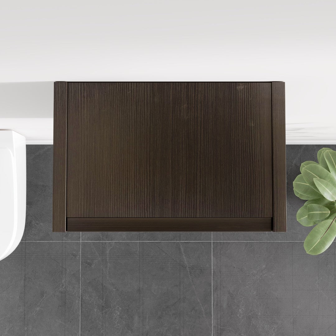 Eviva Libra 14 in. W x 7 in. D Wenge Wall Mounted Linen Cabinet