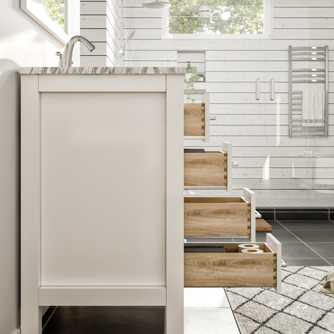 Eviva Hampton 36 White Bathroom Vanity