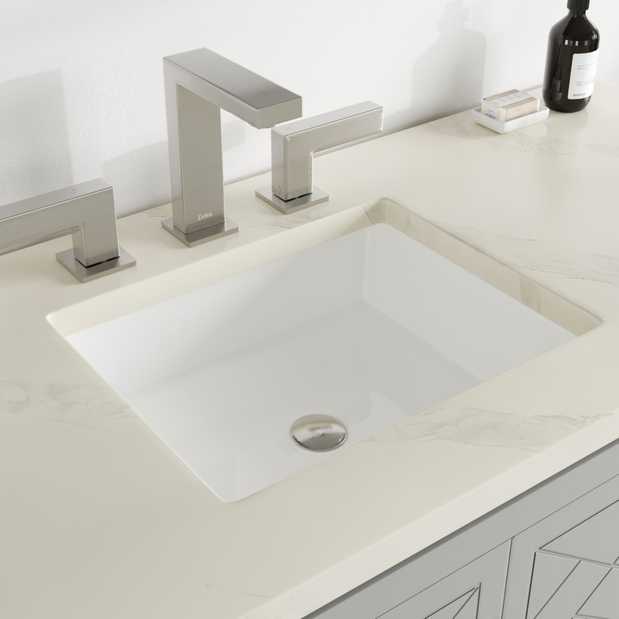 Cambridge 48 in. Gray Single Sink Bath Vanity with Quartz Top and Undermount Porcelain Sink