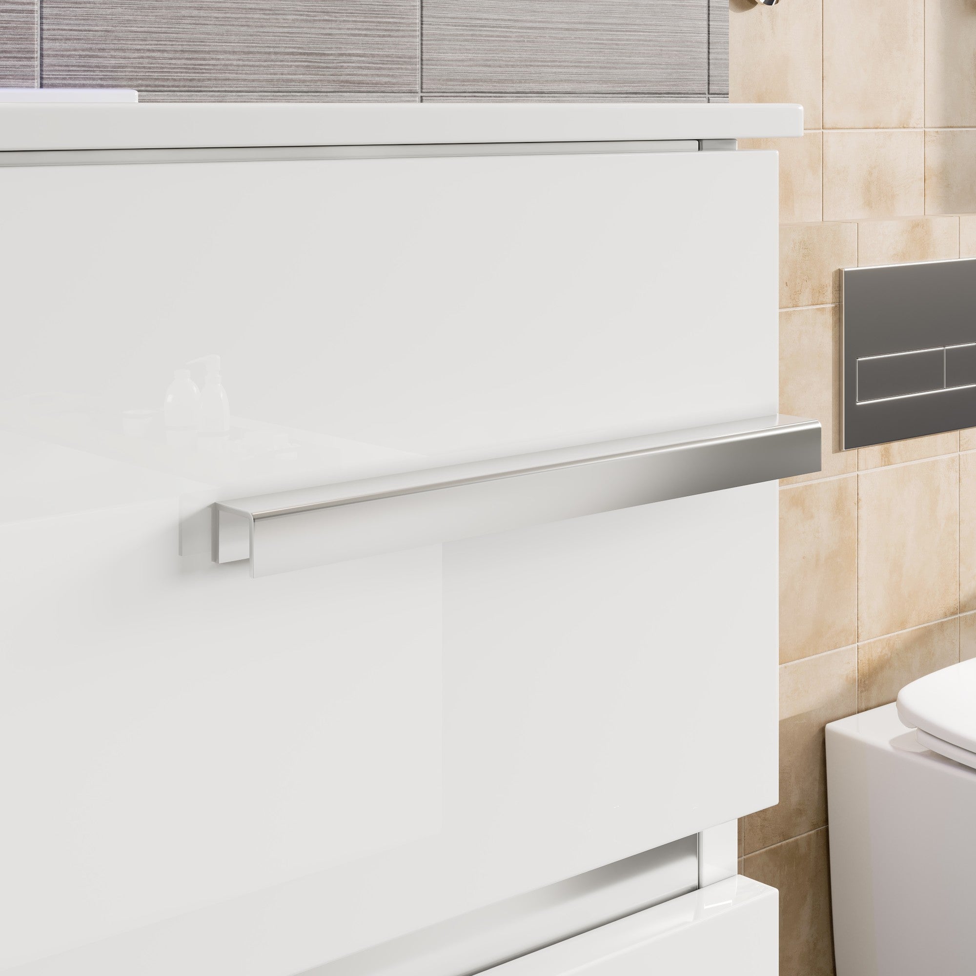 Deluxe 20 in. White Single Sink Bath Vanity with Porcelain Top and Integrated Sink