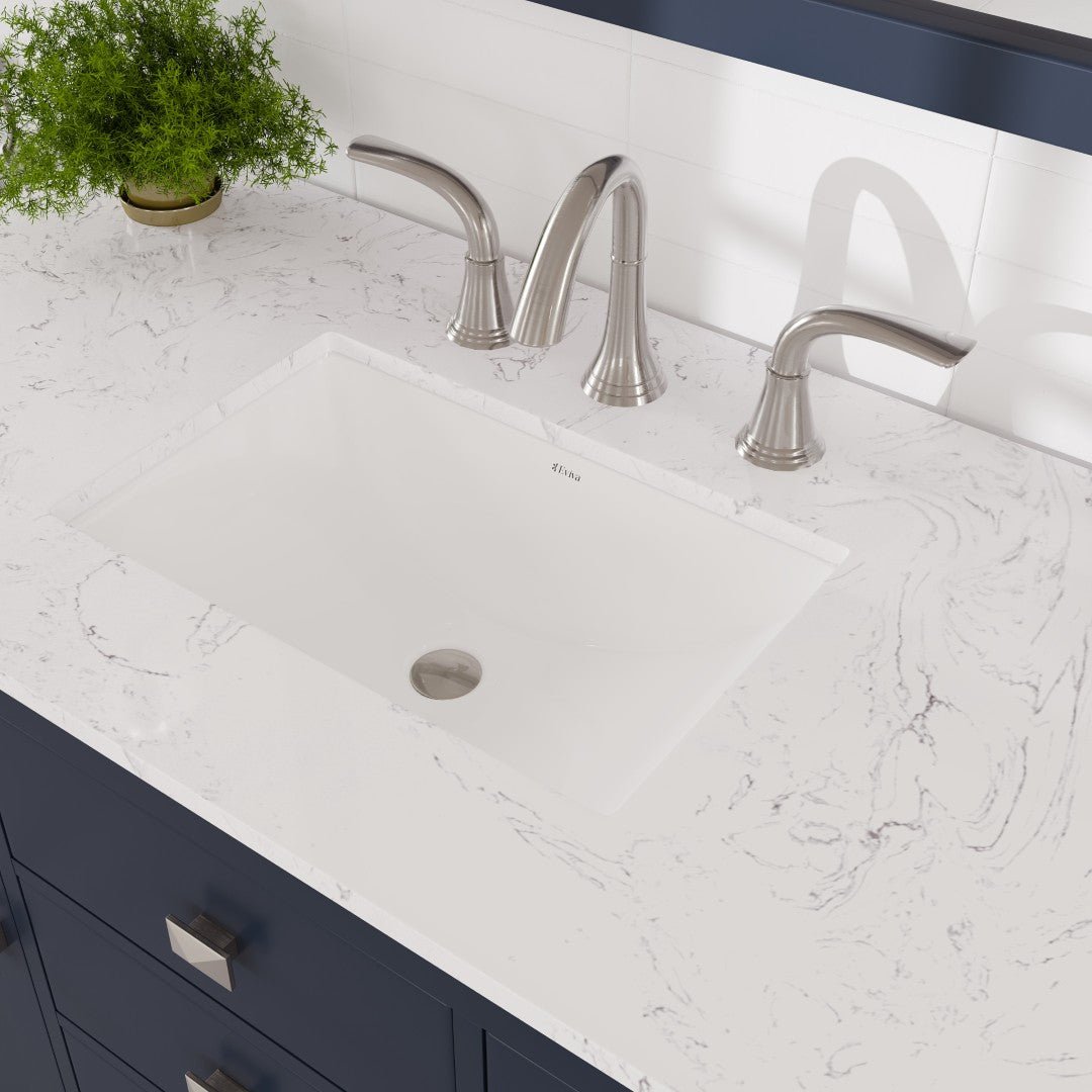 Artemis 42 in. Blue Single Sink Bath Vanity with Engineered Stone Top and Undermount Porcelain Sink - Bathroom Vanity by Eviva