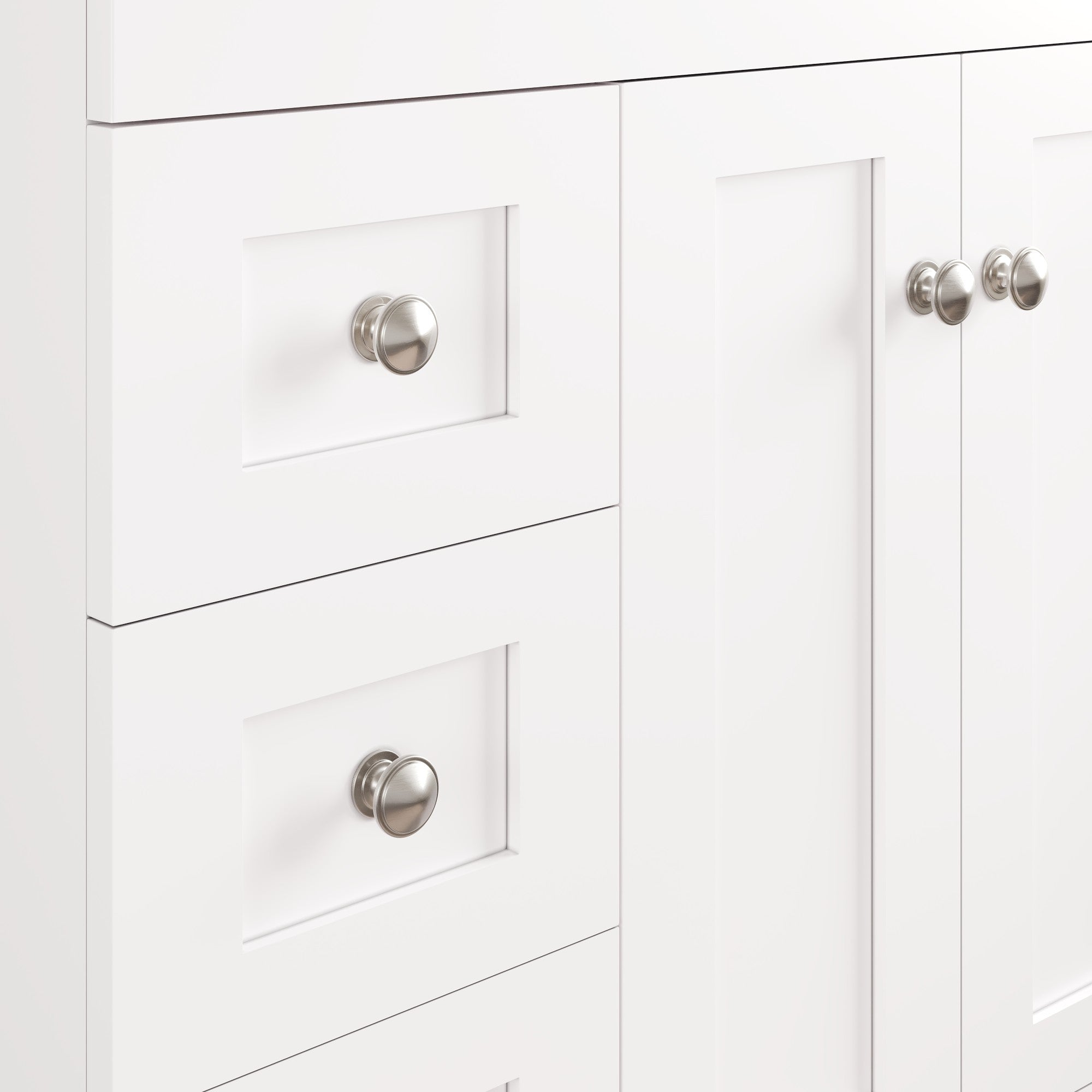 Acclaim 26 in. White Single Right Sink Bath Vanity with Carrara Quartz Top and Undermount Porcelain Sink