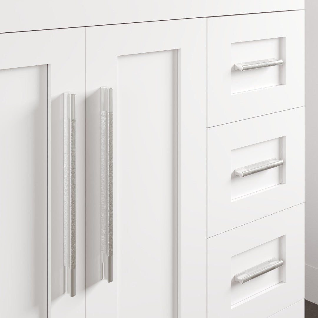 Loon 28 in. White Single Sink Bath Vanity with Carrara Quartz Top and Undermount Porcelain Sink - Bathroom Vanity by Eviva