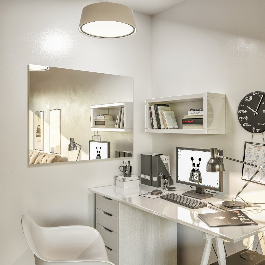 Eviva Sleek 39" x 30" Rectangular Frameless Mirror