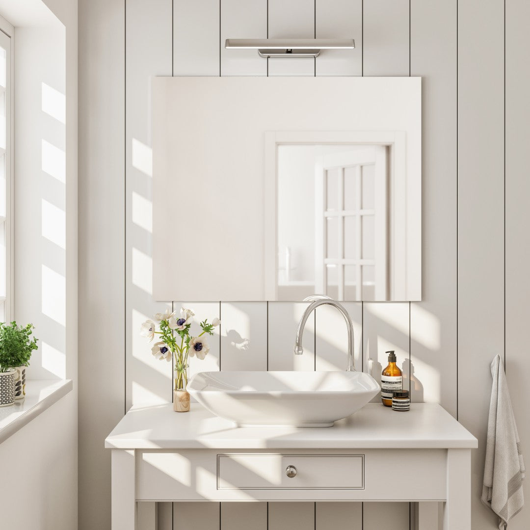 Eviva Sleek 36" x 30" Rectangular Frameless Mirror