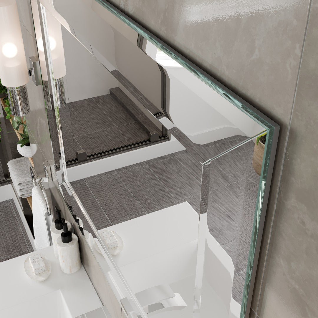Eviva Mona 31" x 24" Rectangular Frameless Mirror - Mirror by Eviva